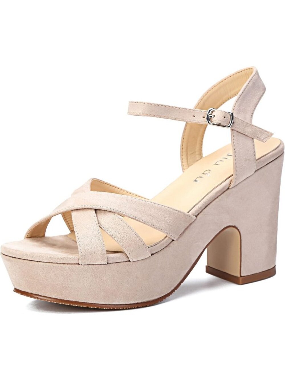 Stylish Women's Chunky Heel Platform Wedge Sandals with Ankle Strap - Trendy